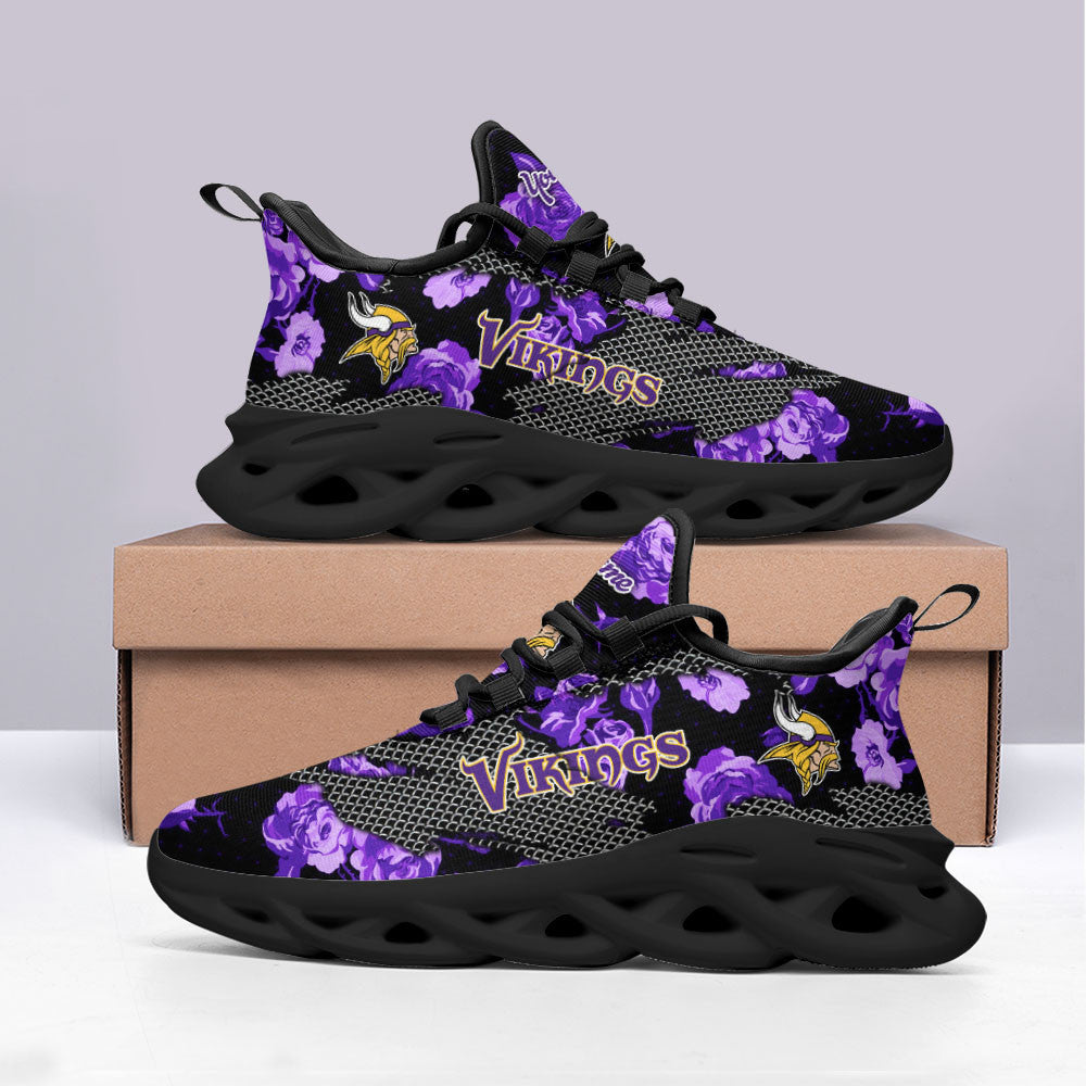 Personalized Minnesota Vikings NFL Max Soul Shoes Sneakers for Men And Women – NFL Football Fan Shoes, Team Sneakers