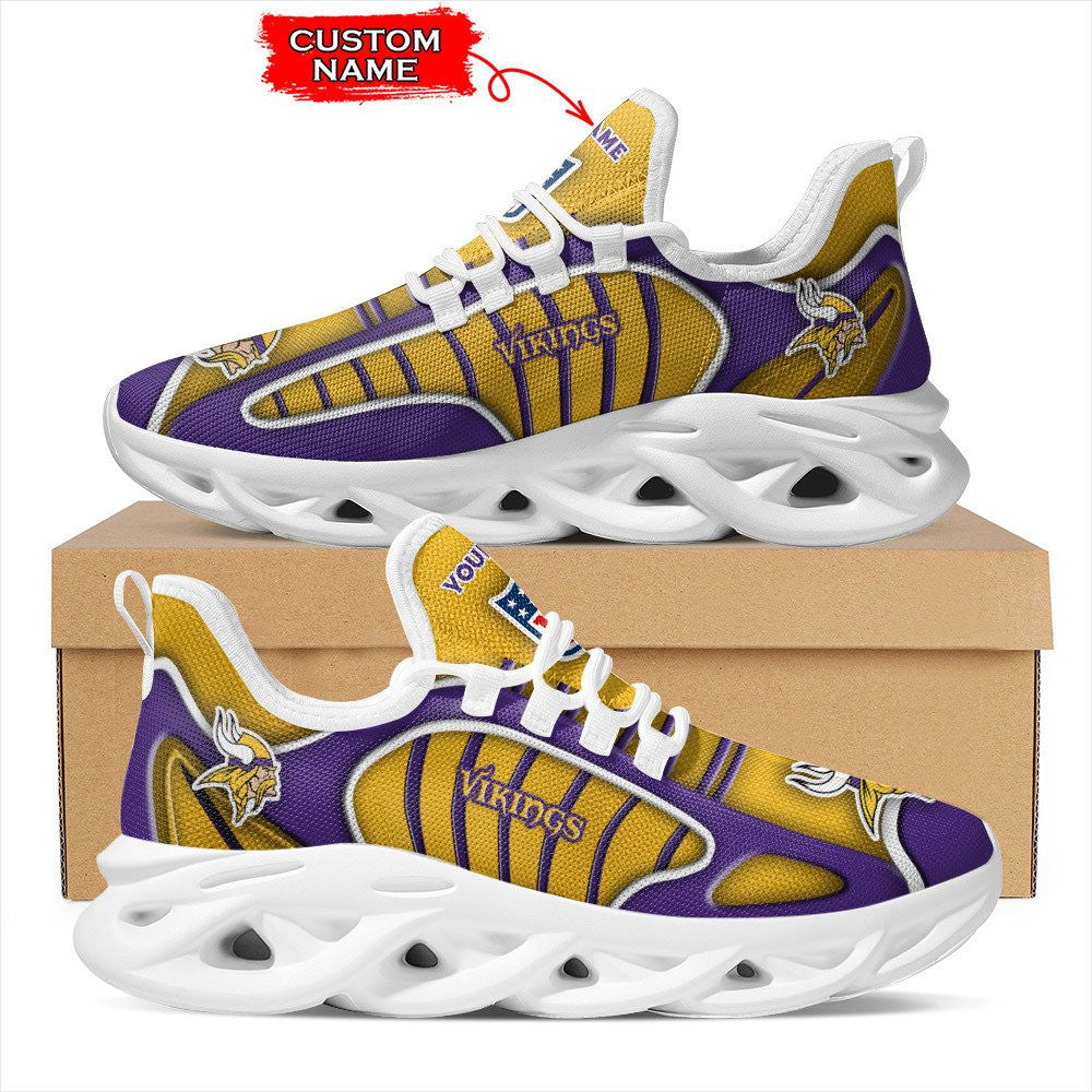 Personalized Minnesota Vikings NFL Max Soul Shoes Sneakers for Men And Women – NFL Football Fan Shoes, Team Sneakers
