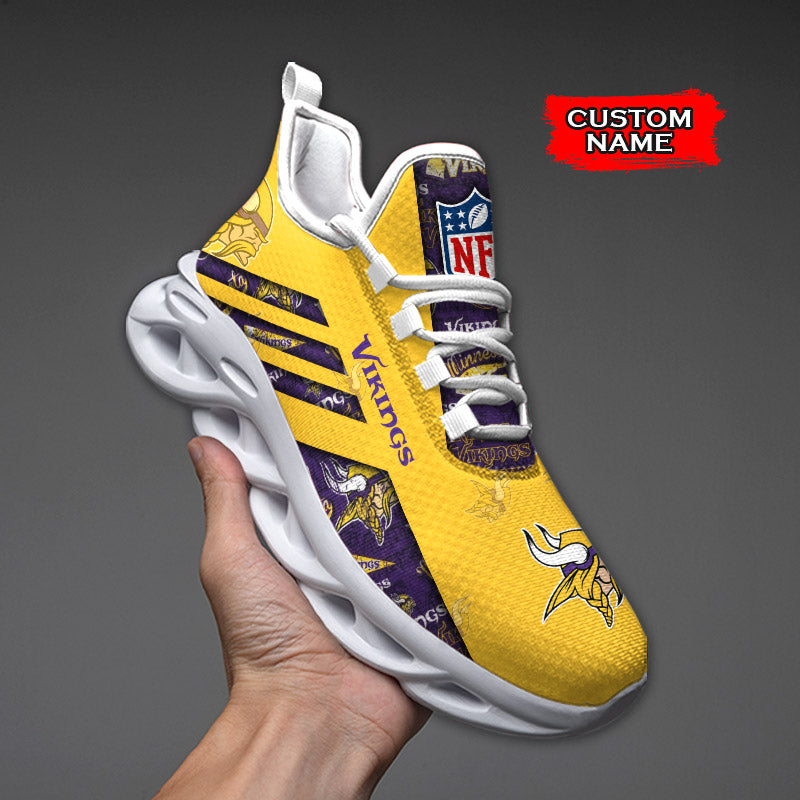 Personalized Minnesota Vikings NFL Max Soul Shoes Sneakers for Men And Women – NFL Football Fan Shoes, Team Sneakers