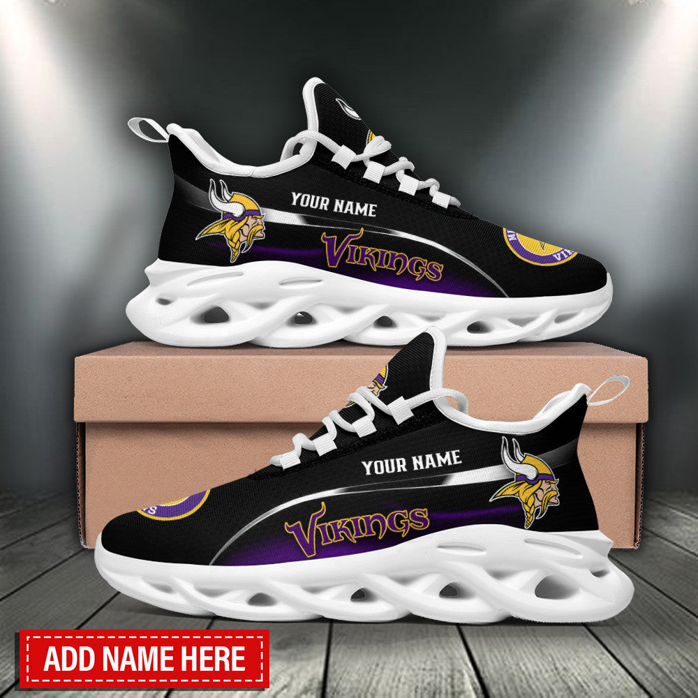 Personalized Minnesota Vikings NFL Max Soul Shoes Sneakers for Men And Women – NFL Football Fan Shoes, Team Sneakers