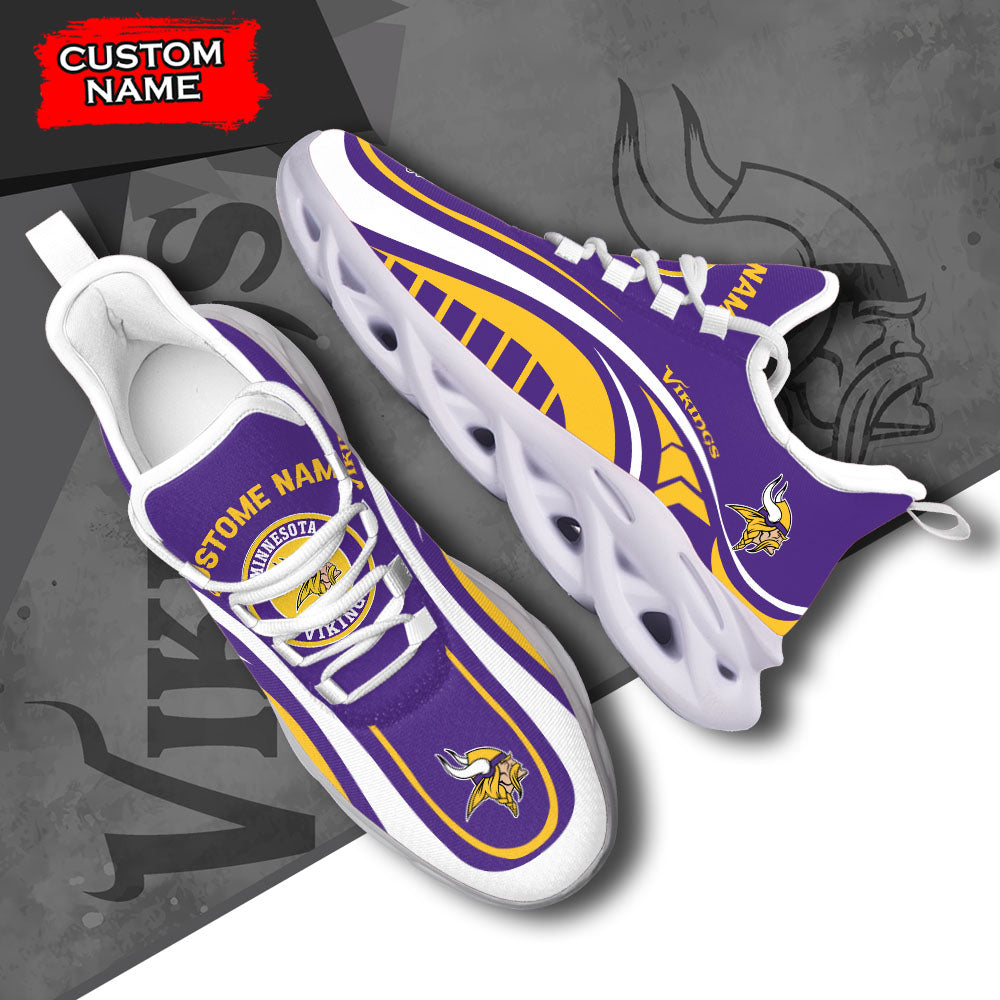 Personalized Minnesota Vikings NFL Max Soul Shoes Sneakers for Men And Women – NFL Football Fan Shoes, Team Sneakers - Image 6