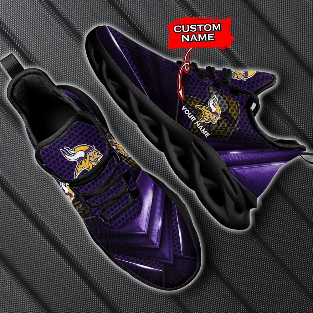 Personalized Minnesota Vikings NFL Max Soul Shoes Sneakers for Men And Women – NFL Football Fan Shoes, Team Sneakers - Image 6