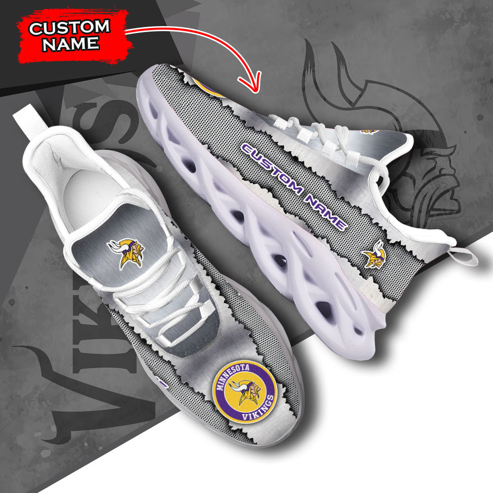 Personalized Minnesota Vikings NFL Max Soul Shoes Sneakers for Men And Women – NFL Football Fan Shoes, Team Sneakers - Image 6