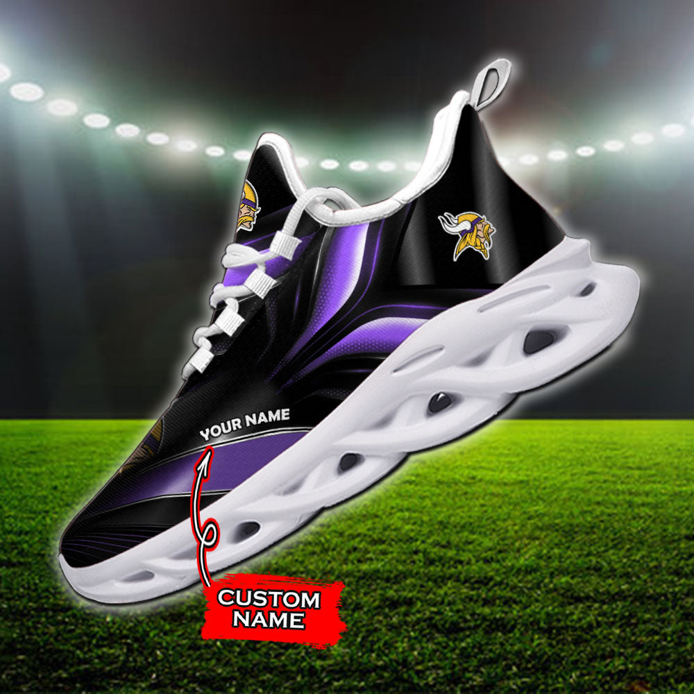 Personalized Minnesota Vikings NFL Max Soul Shoes Sneakers for Men And Women – NFL Football Fan Shoes, Team Sneakers