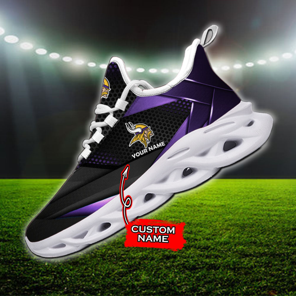 Personalized Minnesota Vikings NFL Max Soul Shoes Sneakers for Men And Women – NFL Football Fan Shoes, Team Sneakers