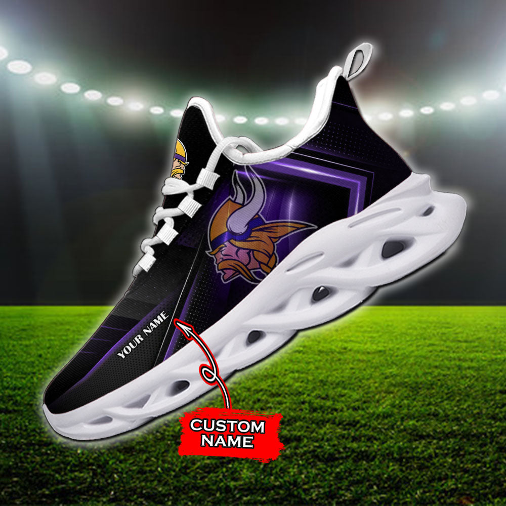 Personalized Minnesota Vikings NFL Max Soul Shoes Sneakers for Men And Women – NFL Football Fan Shoes, Team Sneakers