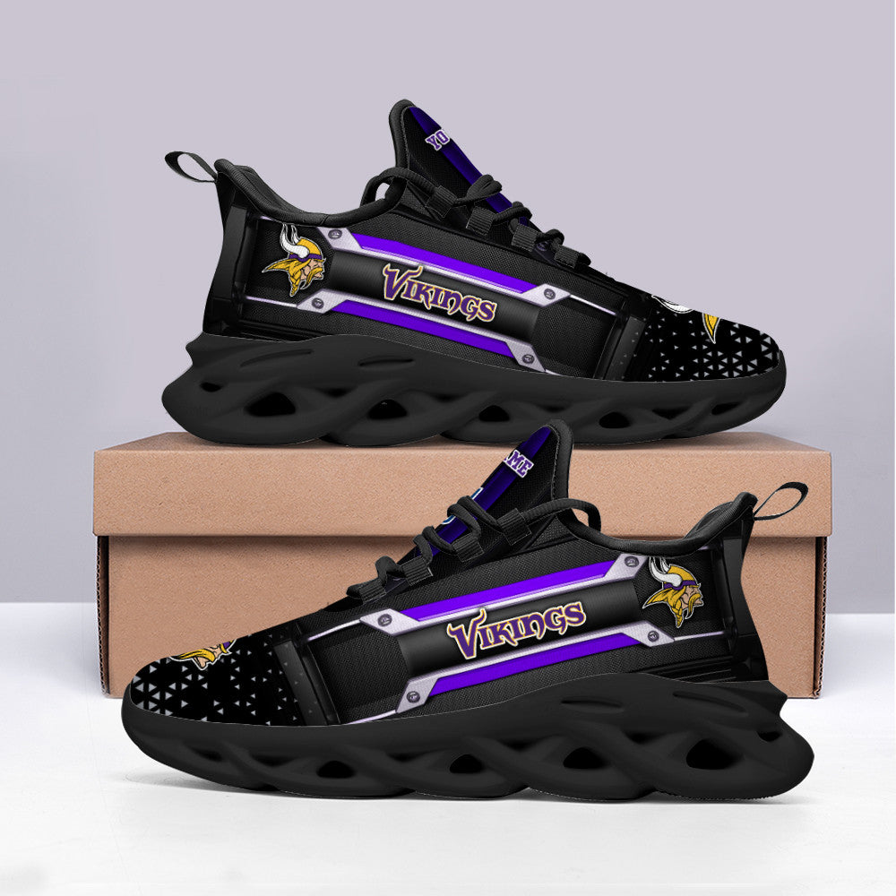 Personalized Minnesota Vikings NFL Max Soul Shoes Sneakers for Men And Women – NFL Football Fan Shoes, Team Sneakers