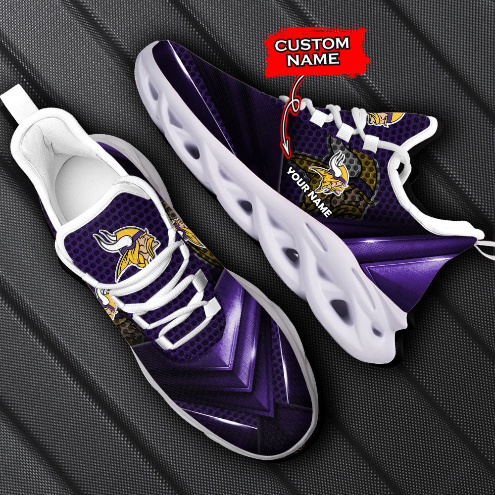 Personalized Minnesota Vikings NFL Max Soul Shoes Sneakers for Men And Women – NFL Football Fan Shoes, Team Sneakers - Image 5