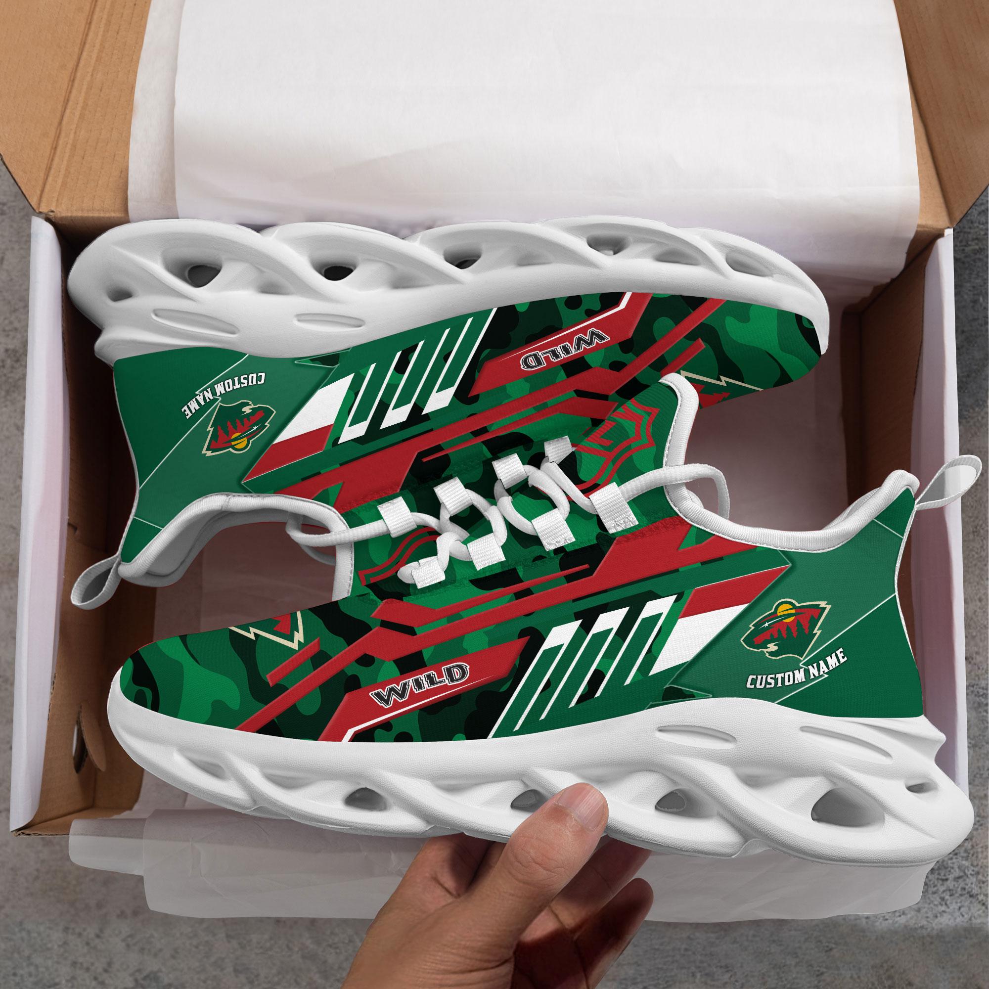 Personalized Minnesota Wild Max Soul Shoes Sneakers for Men And Women – NHL Hockey Fan Shoes, Team Sneakers
