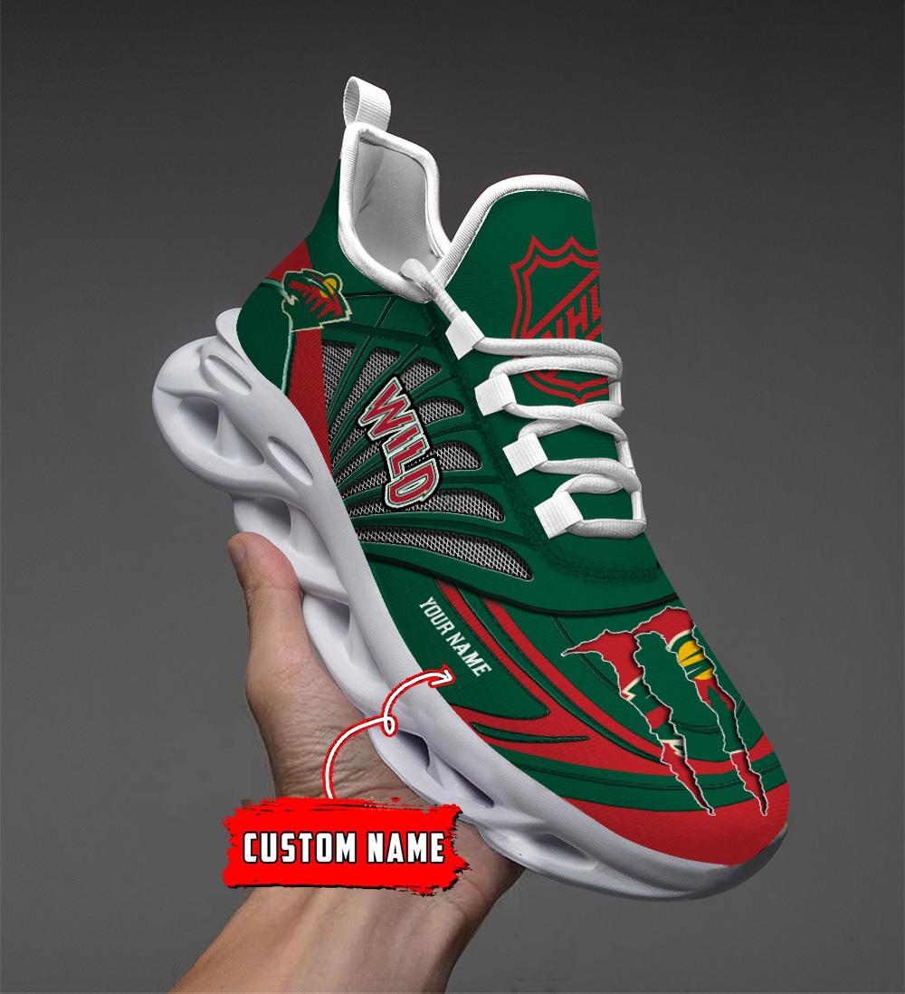 Personalized Minnesota Wild Max Soul Shoes Sneakers for Men And Women – NHL Hockey Fan Shoes, Team Sneakers