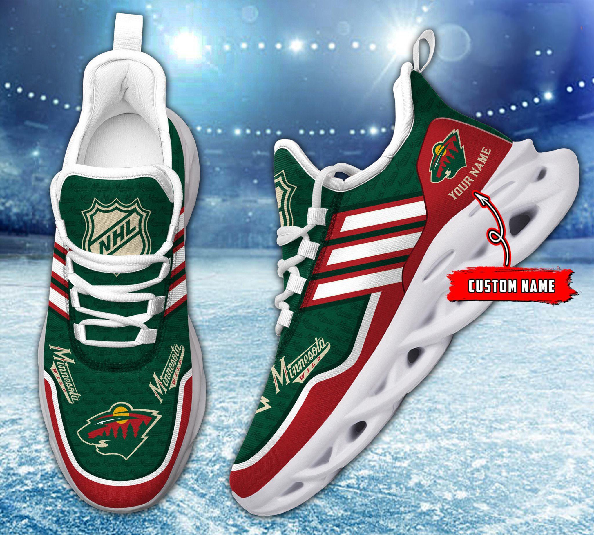 Personalized Minnesota Wild Max Soul Shoes Sneakers for Men And Women – NHL Hockey Fan Shoes, Team Sneakers