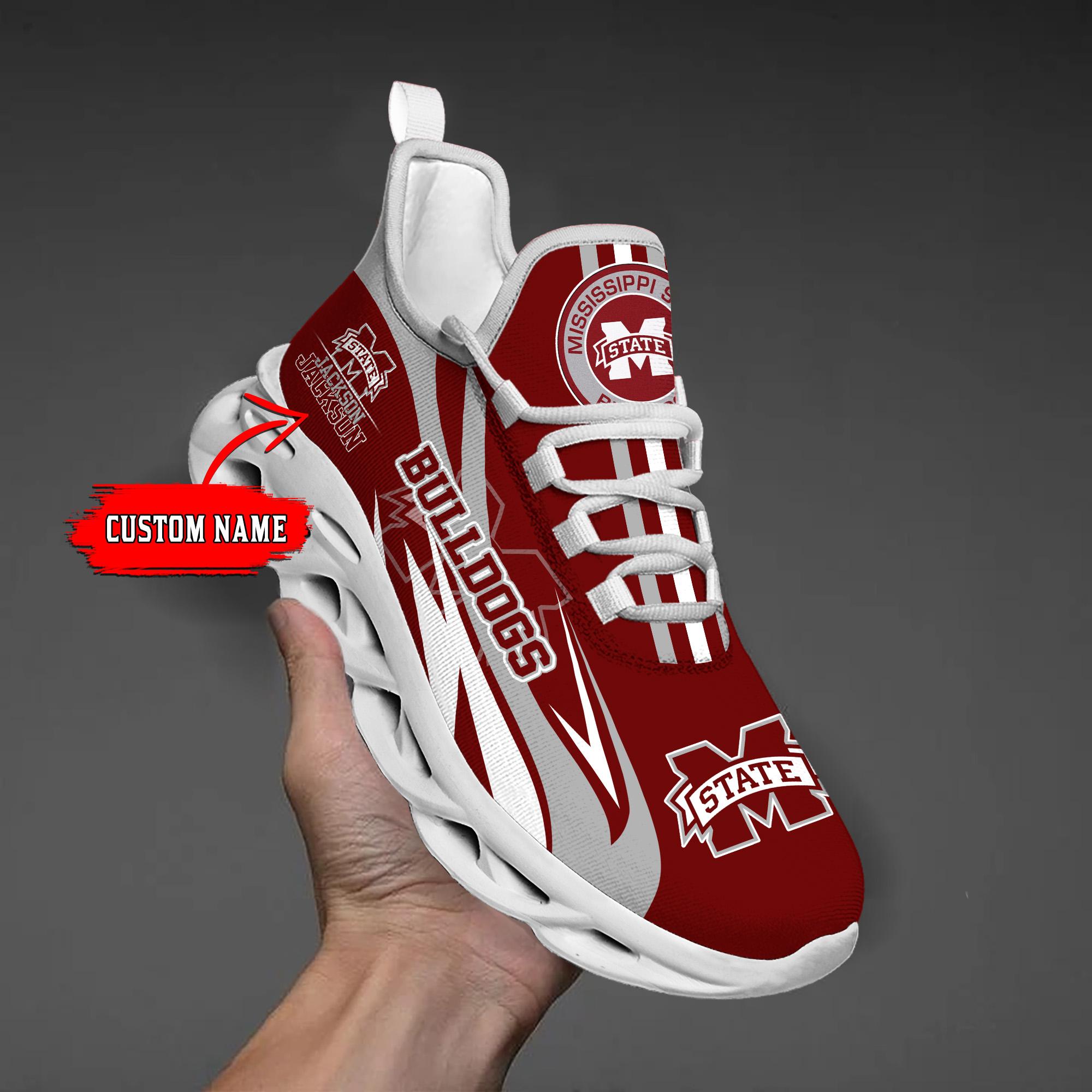 Personalized Mississippi State Bulldogs Max Soul Shoes Sneakers for Men And Women – NCAA Fan Shoes, Team Sneakers