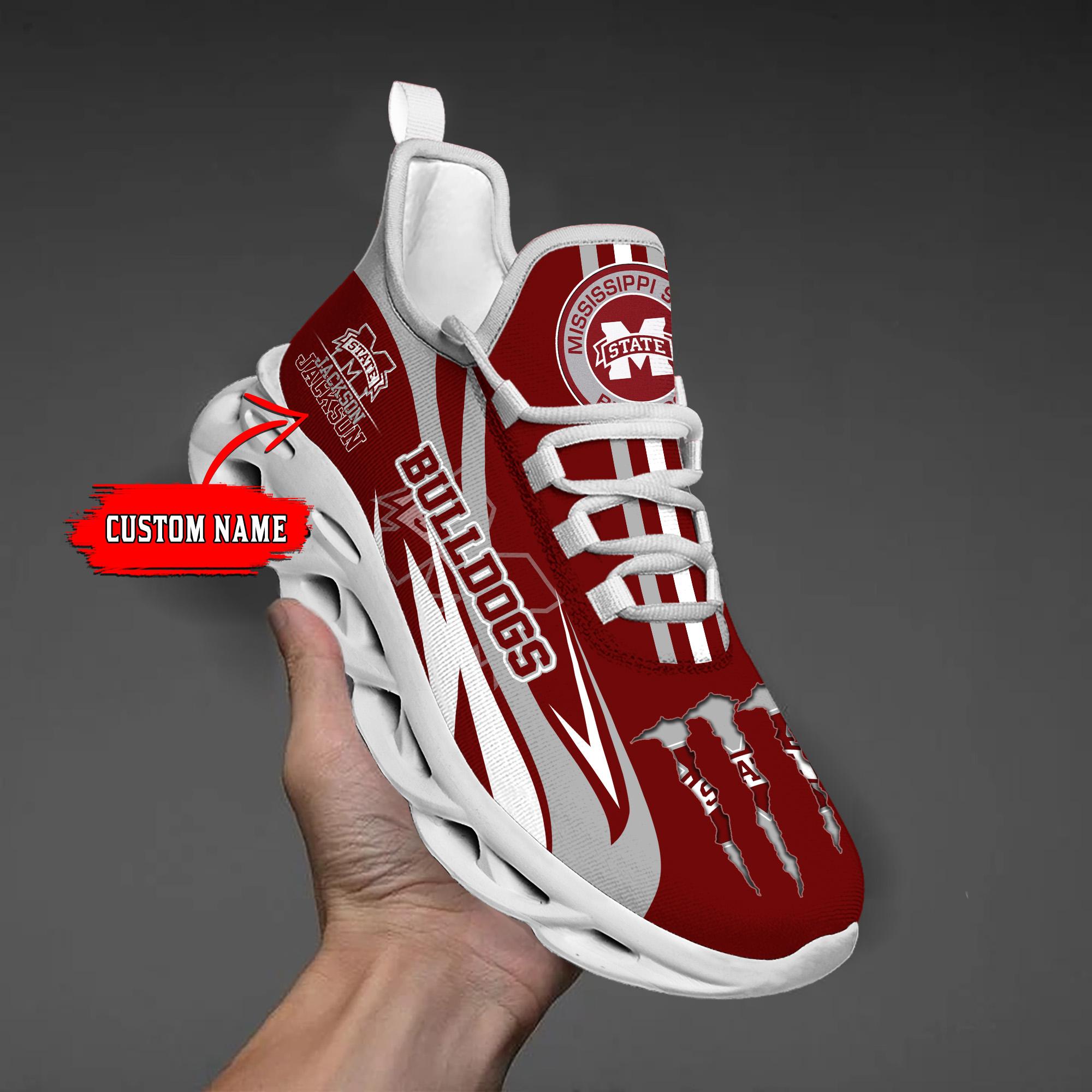 Personalized Mississippi State Bulldogs Max Soul Shoes Sneakers for Men And Women – NCAA Fan Shoes, Team Sneakers