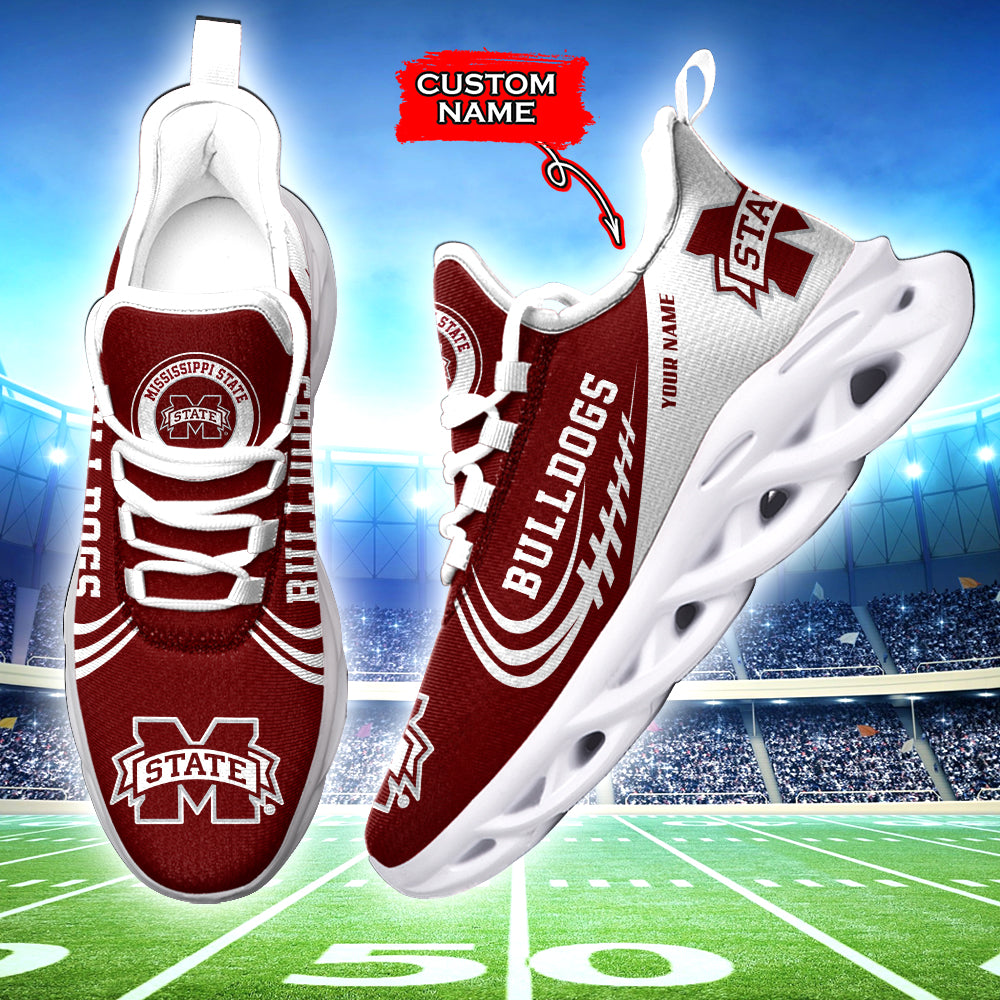 Personalized Mississippi State Bulldogs NCAA Max Soul Shoes Sneakers for Men And Women – NCAA Fan Shoes, Team Sneakers