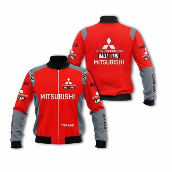 Personalized Mitsubishi F1 Team Racing Ralliart Bomber Jacket | Streetwear Jacket for Men & Women | Fan Gift
