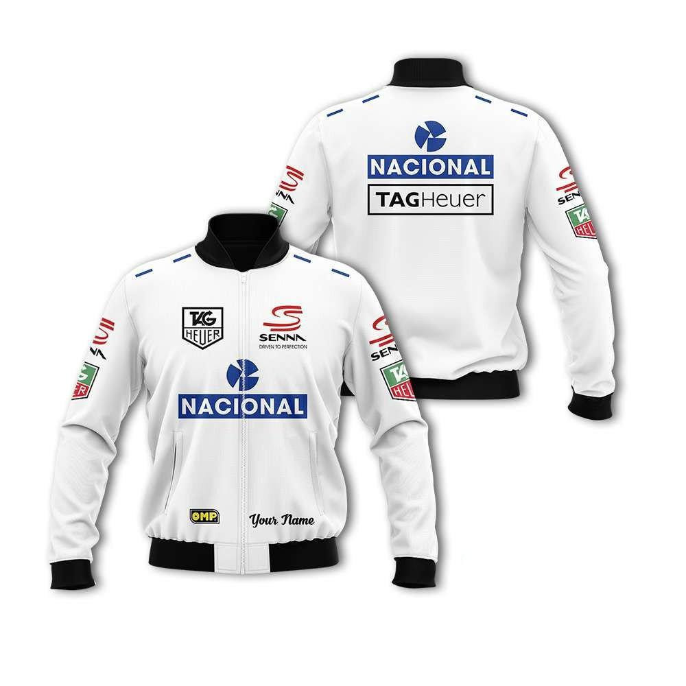 Personalized Nacional Tag Heuer Racing Bomber Jacket | Streetwear Jacket for Men & Women | Fan Gift