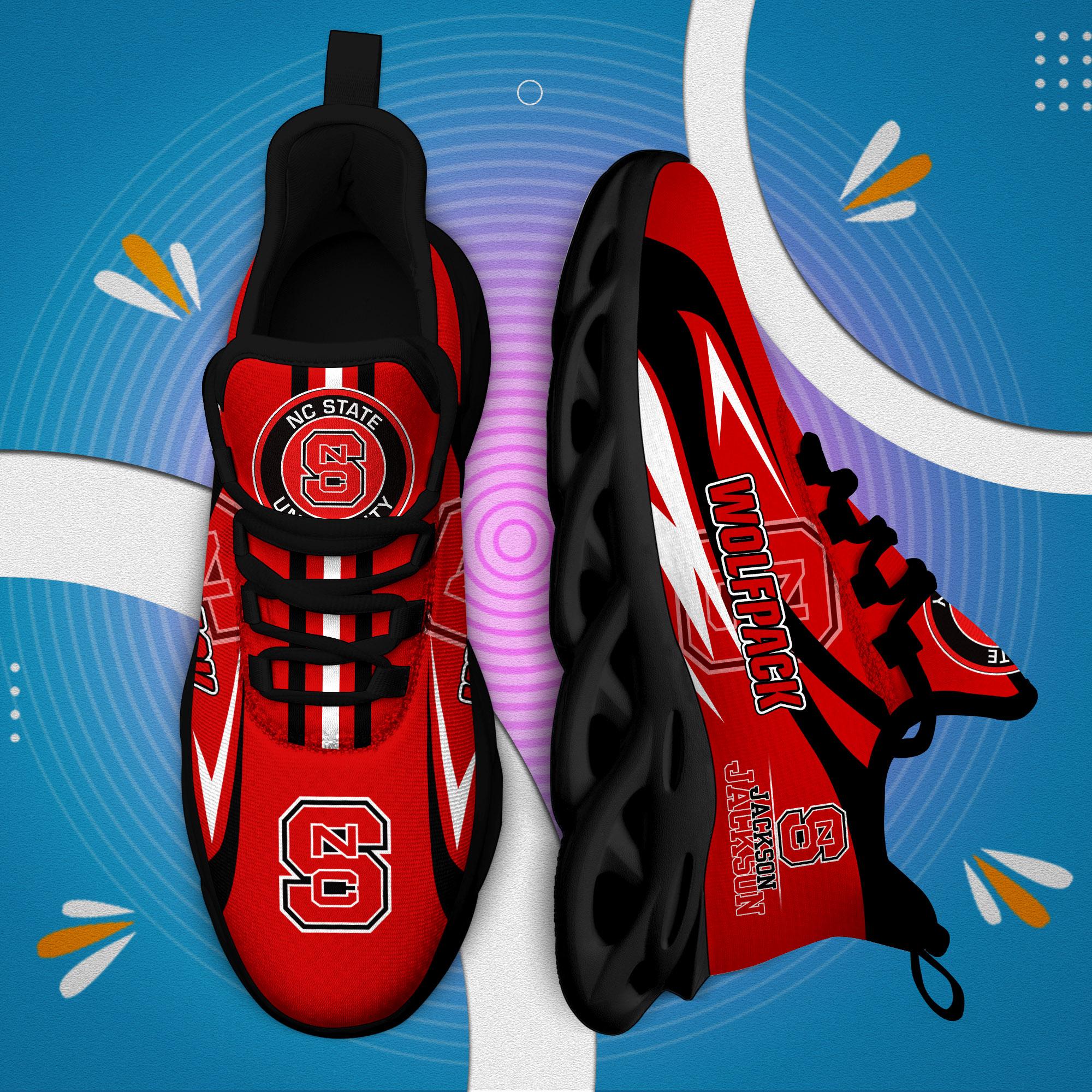 Personalized NC State Wolfpack Max Soul Shoes Sneakers for Men And Women – NCAA Fan Shoes, Team Sneakers - Image 4