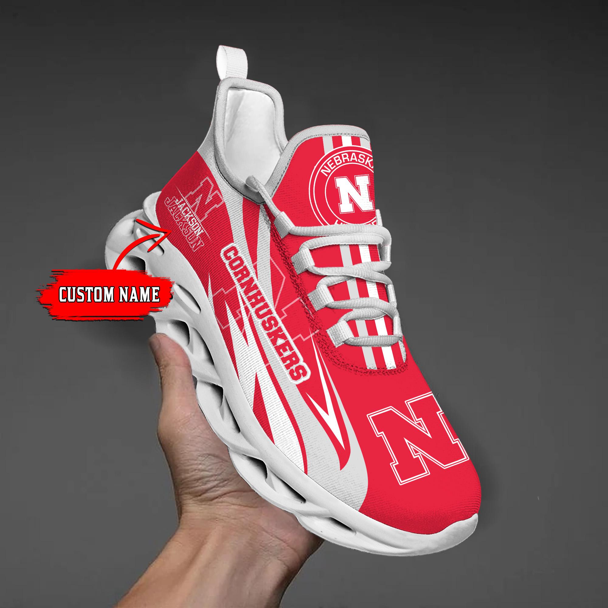 Personalized Nebraska Cornhuskers Max Soul Shoes Sneakers for Men And Women – NCAA Fan Shoes, Team Sneakers