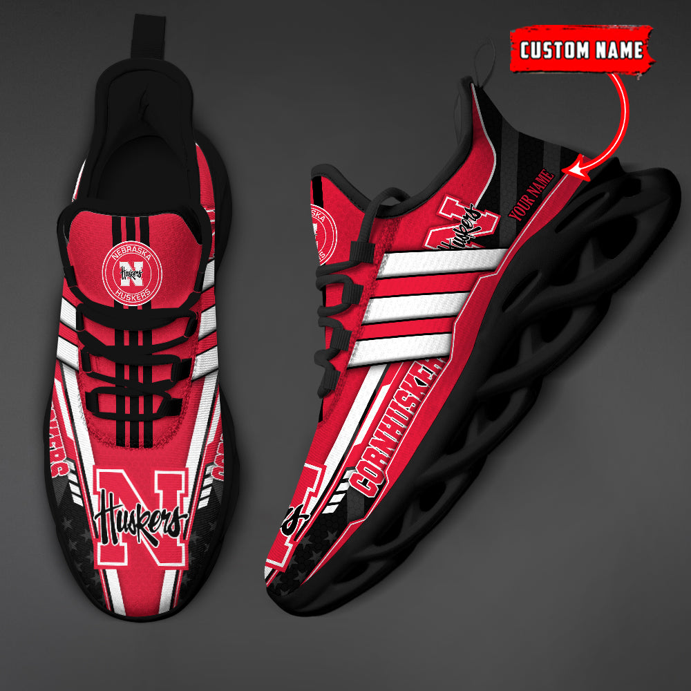 Personalized Nebraska Cornhuskers Max Soul Shoes Sneakers for Men And Women – NCAA Fan Shoes, Team Sneakers - Image 5