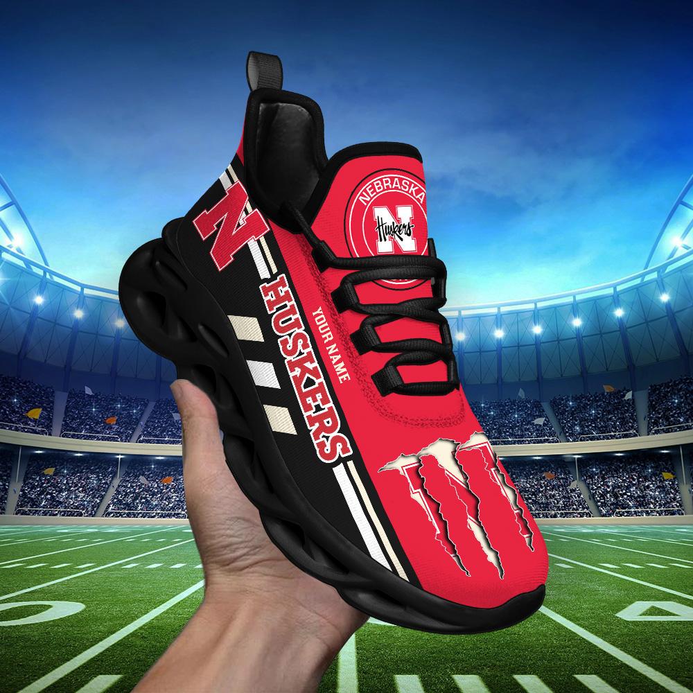 Personalized Nebraska Cornhuskers Max Soul Shoes Sneakers for Men And Women – NCAA Fan Shoes, Team Sneakers - Image 7