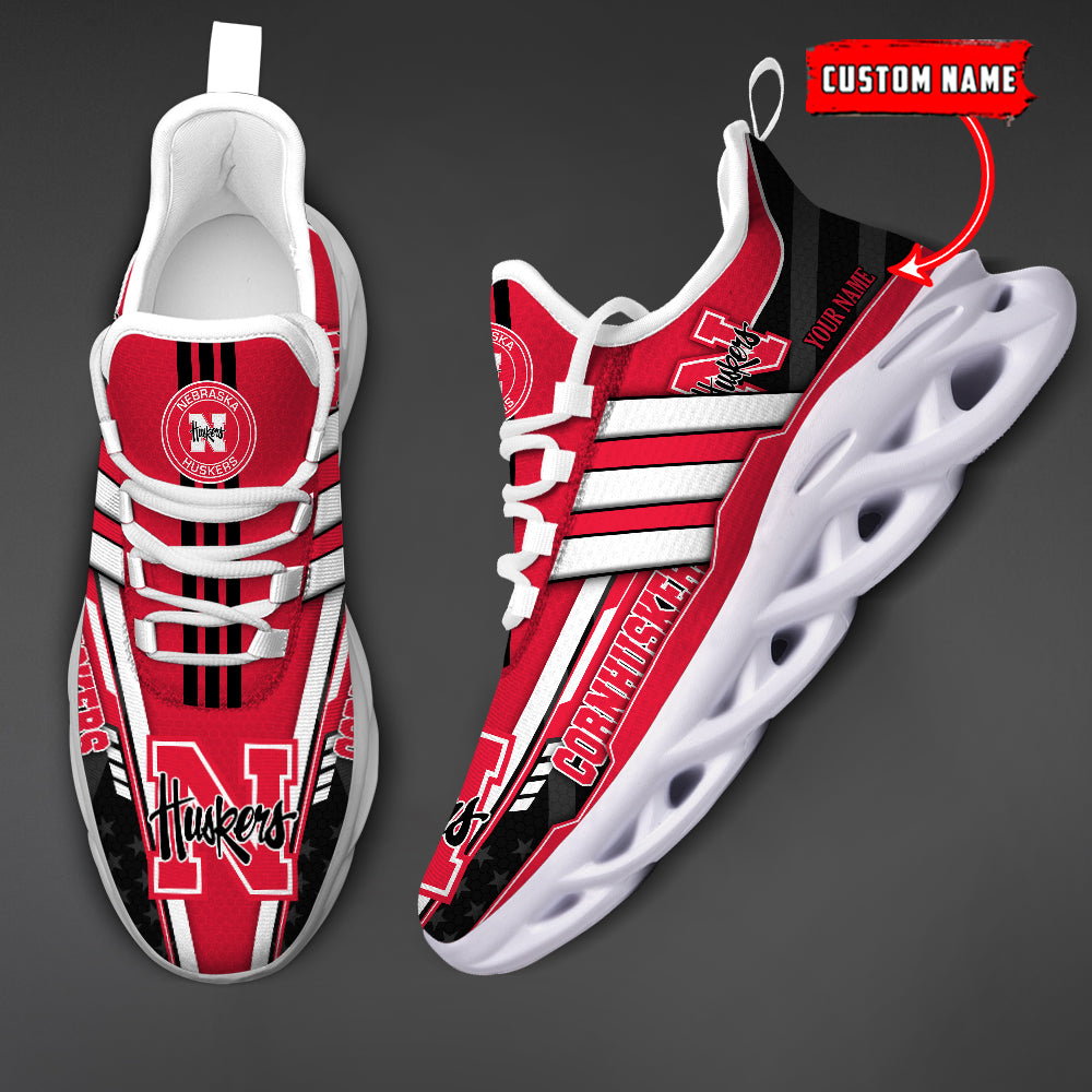 Personalized Nebraska Cornhuskers Max Soul Shoes Sneakers for Men And Women – NCAA Fan Shoes, Team Sneakers - Image 4