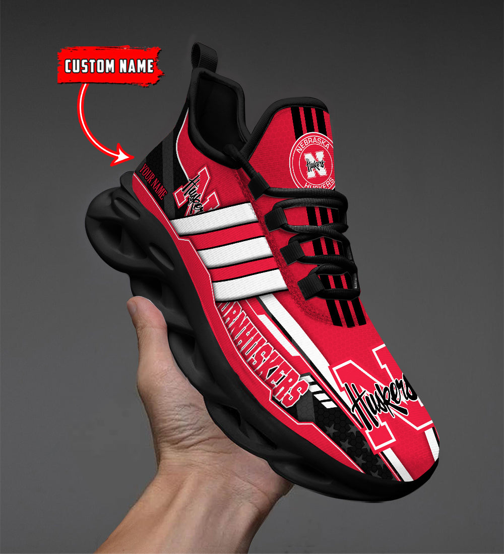 Personalized Nebraska Cornhuskers Max Soul Shoes Sneakers for Men And Women – NCAA Fan Shoes, Team Sneakers - Image 6