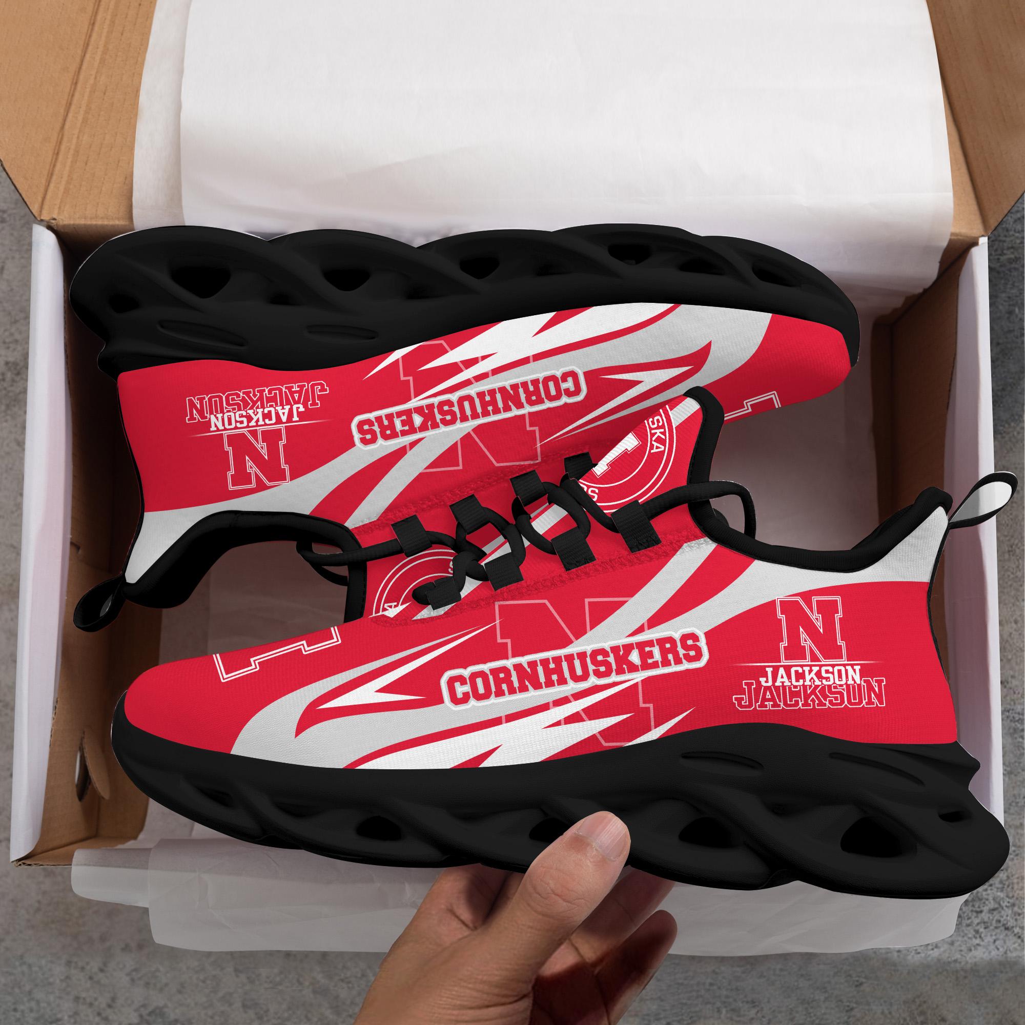 Personalized Nebraska Cornhuskers Max Soul Shoes Sneakers for Men And Women – NCAA Fan Shoes, Team Sneakers - Image 6