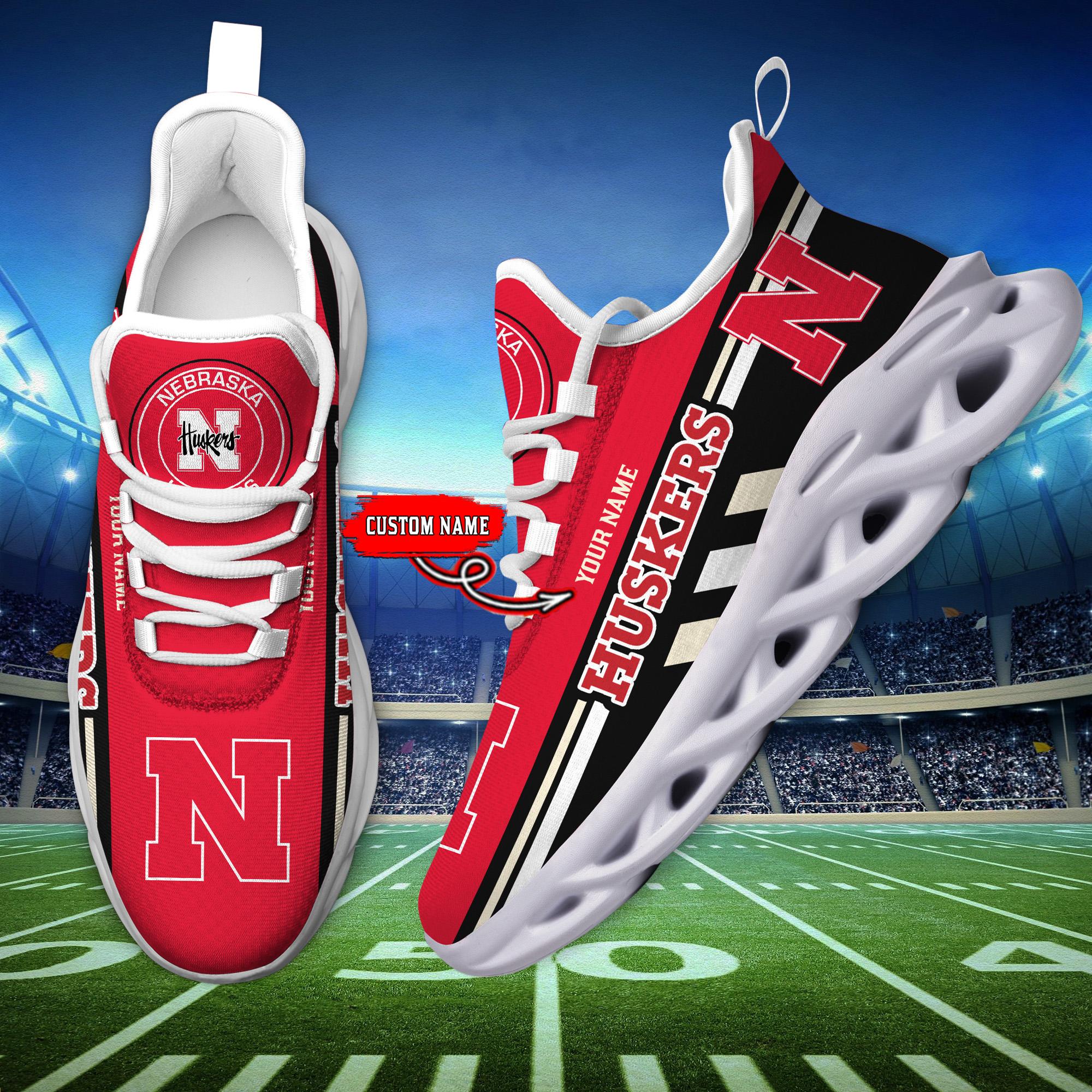 Personalized Nebraska Cornhuskers Max Soul Shoes Sneakers for Men And Women – NCAA Fan Shoes, Team Sneakers - Image 6