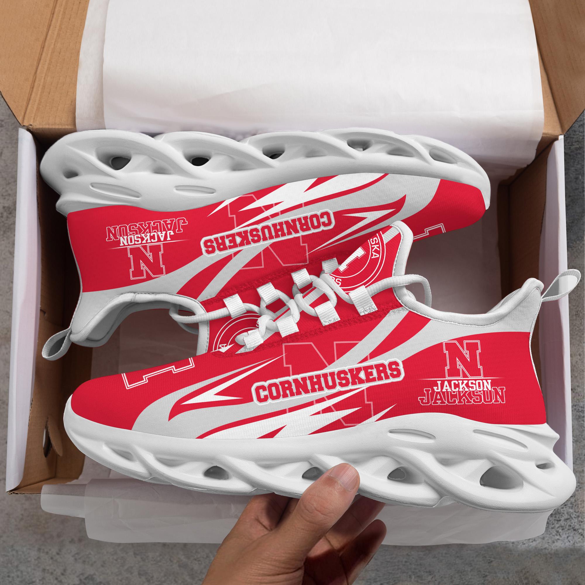 Personalized Nebraska Cornhuskers Max Soul Shoes Sneakers for Men And Women – NCAA Fan Shoes, Team Sneakers - Image 7