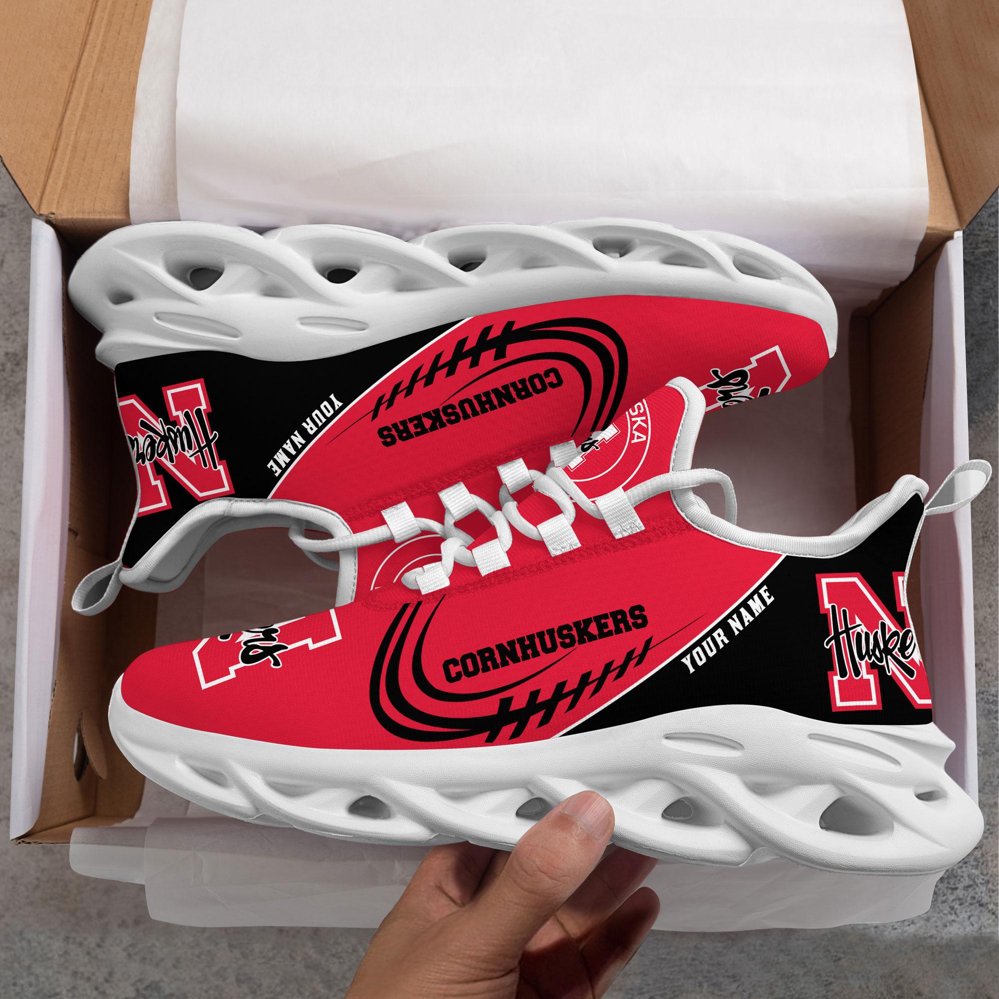 Personalized Nebraska Cornhuskers Max Soul Shoes Sneakers for Men And Women – NCAA Fan Shoes, Team Sneakers - Image 6