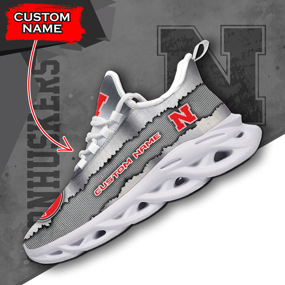 Personalized Nebraska Cornhuskers NCAA Max Soul Shoes Sneakers for Men And Women – NCAA Fan Shoes, Team Sneakers