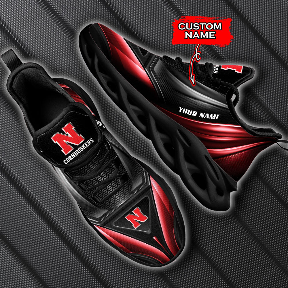 Personalized Nebraska Cornhuskers NCAA Max Soul Shoes Sneakers for Men And Women – NCAA Fan Shoes, Team Sneakers - Image 5