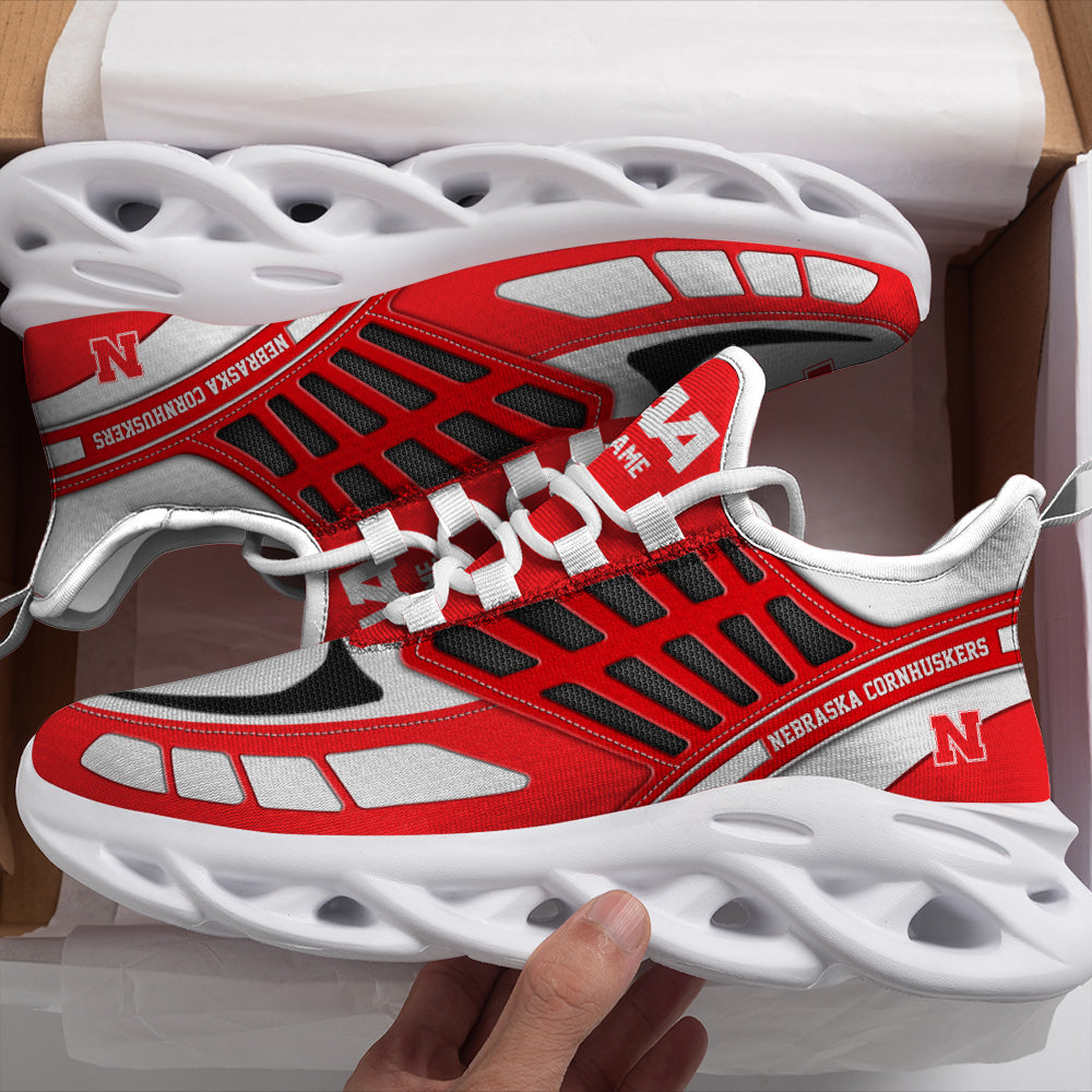 Personalized Nebraska Cornhuskers NCAA Max Soul Shoes Sneakers for Men And Women – NCAA Fan Shoes, Team Sneakers - Image 3