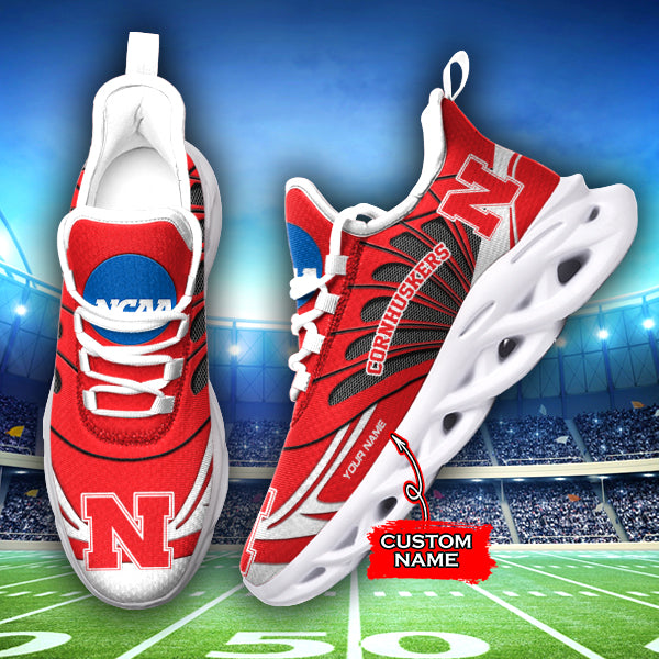 Personalized Nebraska Cornhuskers NCAA Max Soul Shoes Sneakers for Men And Women – NCAA Fan Shoes, Team Sneakers