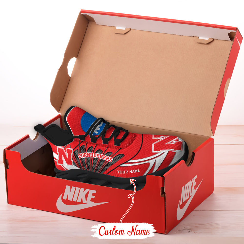 Personalized Nebraska Cornhuskers NCAA Max Soul Shoes Sneakers for Men And Women – NCAA Fan Shoes, Team Sneakers - Image 3