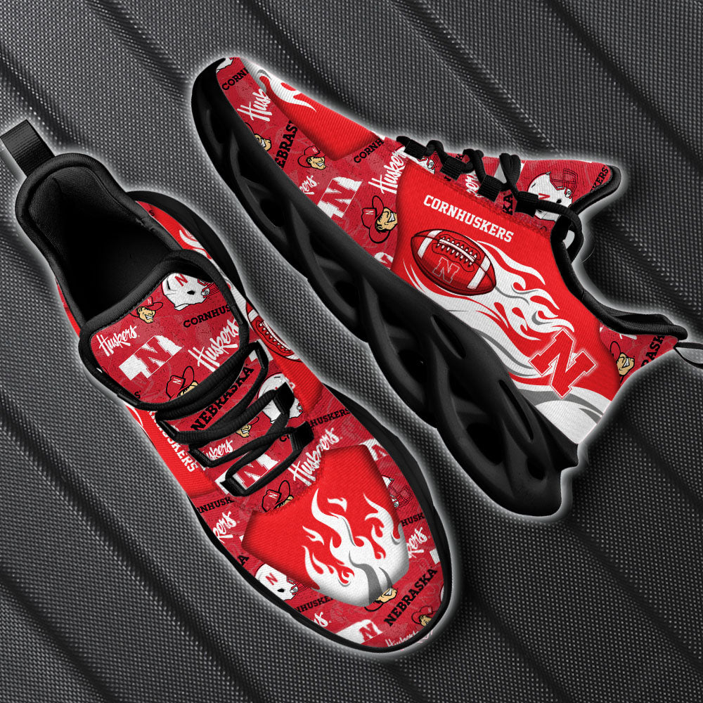 Personalized Nebraska Cornhuskers NCAA Max Soul Shoes Sneakers for Men And Women – NCAA Fan Shoes, Team Sneakers - Image 5