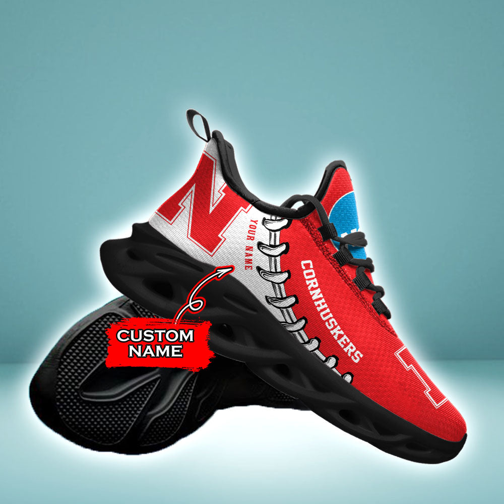 Personalized Nebraska Cornhuskers NCAA Max Soul Shoes Sneakers for Men And Women – NCAA Fan Shoes, Team Sneakers - Image 4