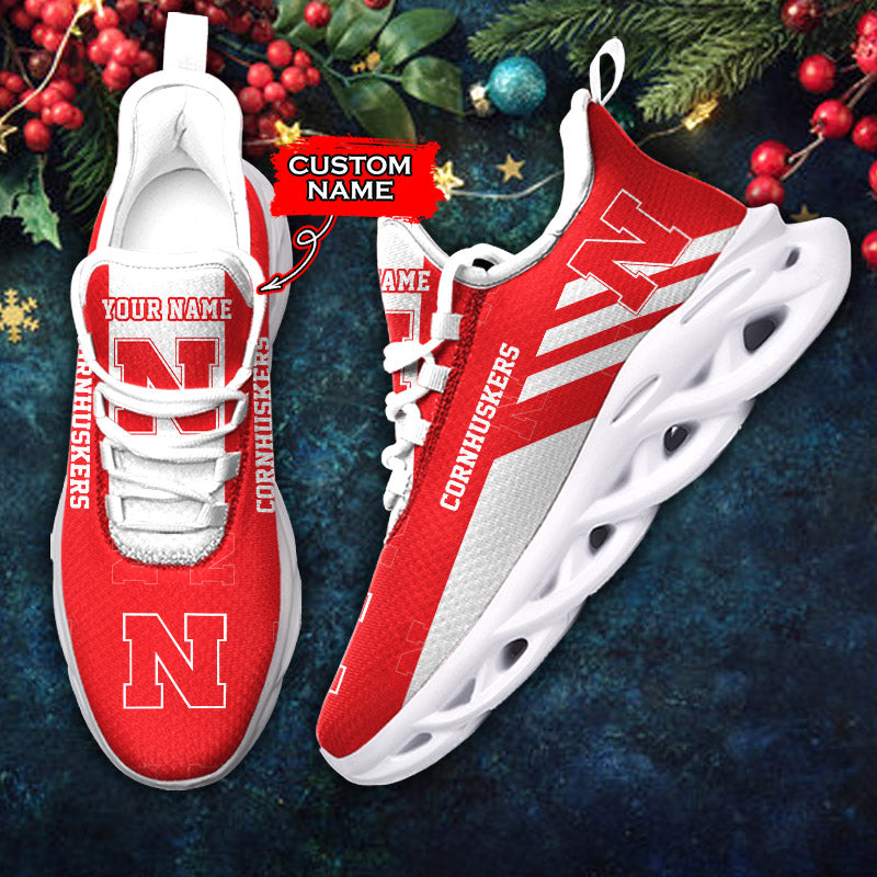 Personalized Nebraska Cornhuskers NCAA Max Soul Shoes Sneakers for Men And Women – NCAA Fan Shoes, Team Sneakers