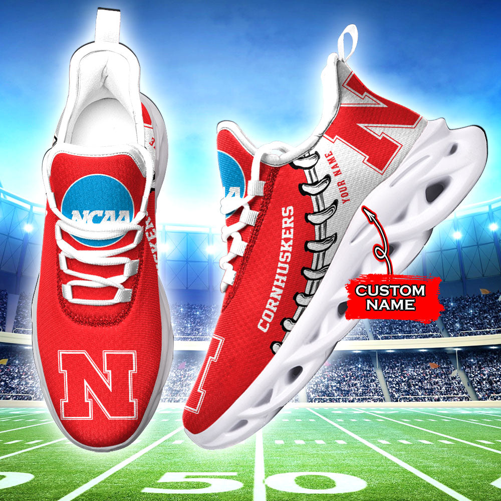 Personalized Nebraska Cornhuskers NCAA Max Soul Shoes Sneakers for Men And Women – NCAA Fan Shoes, Team Sneakers