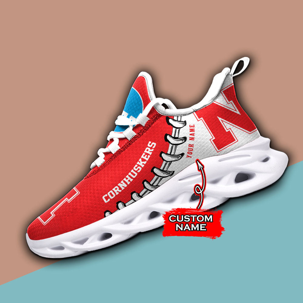 Personalized Nebraska Cornhuskers NCAA Max Soul Shoes Sneakers for Men And Women – NCAA Fan Shoes, Team Sneakers - Image 3