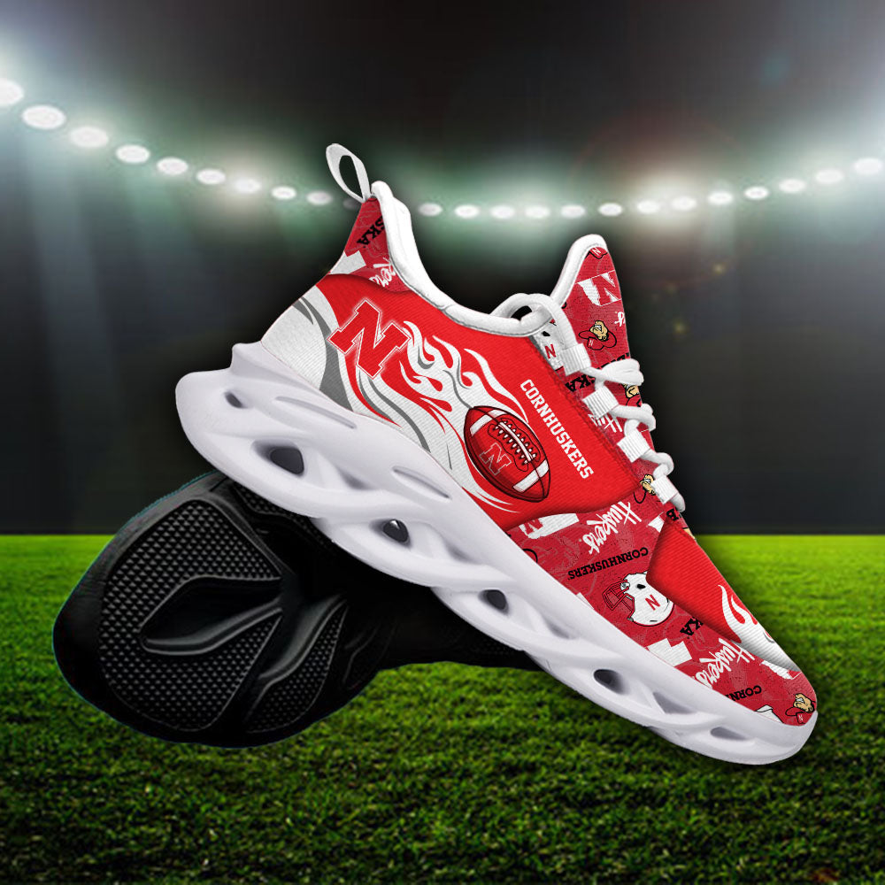Personalized Nebraska Cornhuskers NCAA Max Soul Shoes Sneakers for Men And Women – NCAA Fan Shoes, Team Sneakers - Image 3