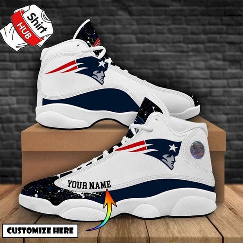 Personalized New England Patriots JD13 Sneakers Shoes for Men & Women | Custom Fan Gift