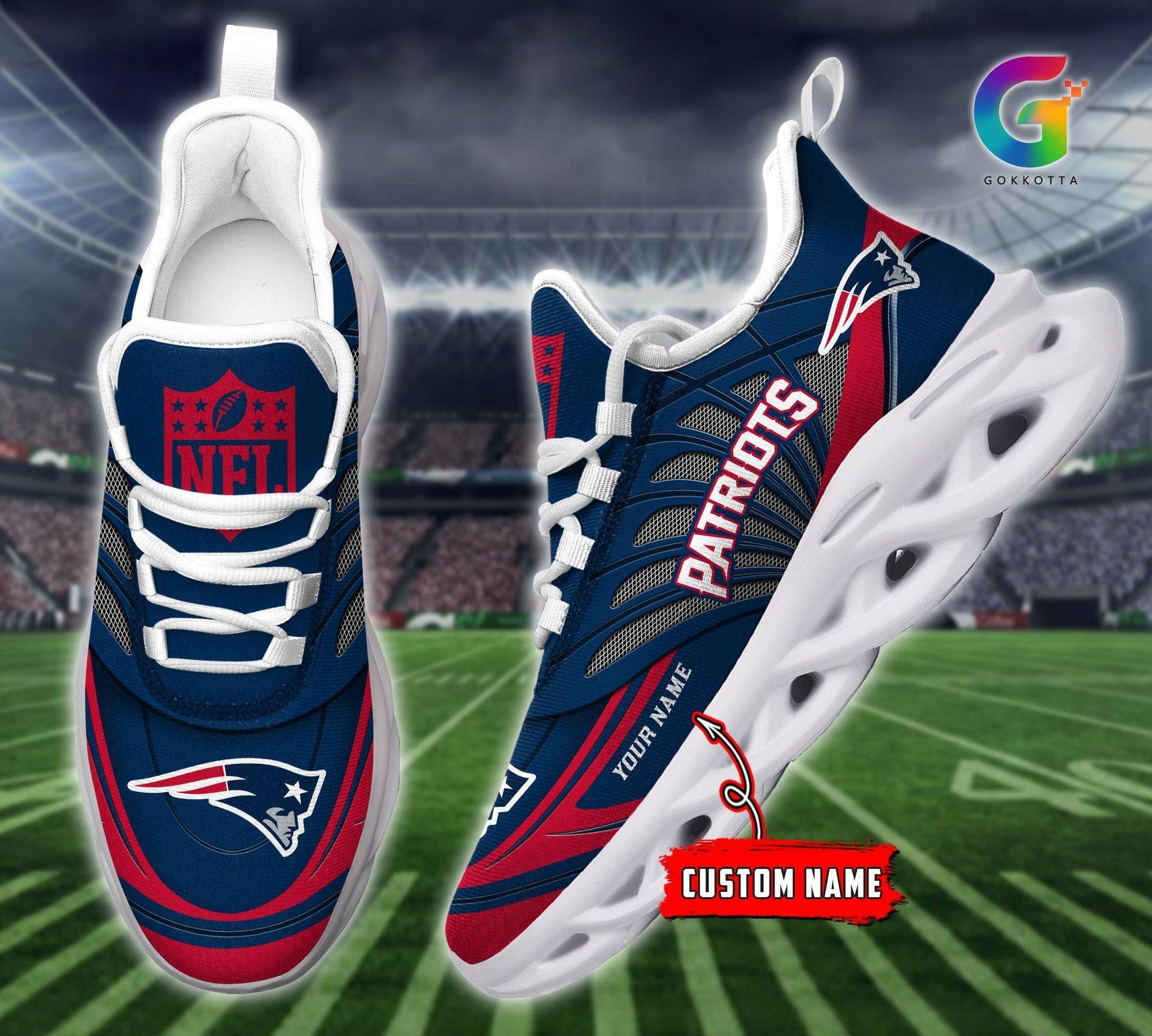Personalized New England Patriots Max Soul Shoes Sneakers for Men And Women – NFL Football Fan Shoes, Team Sneakers