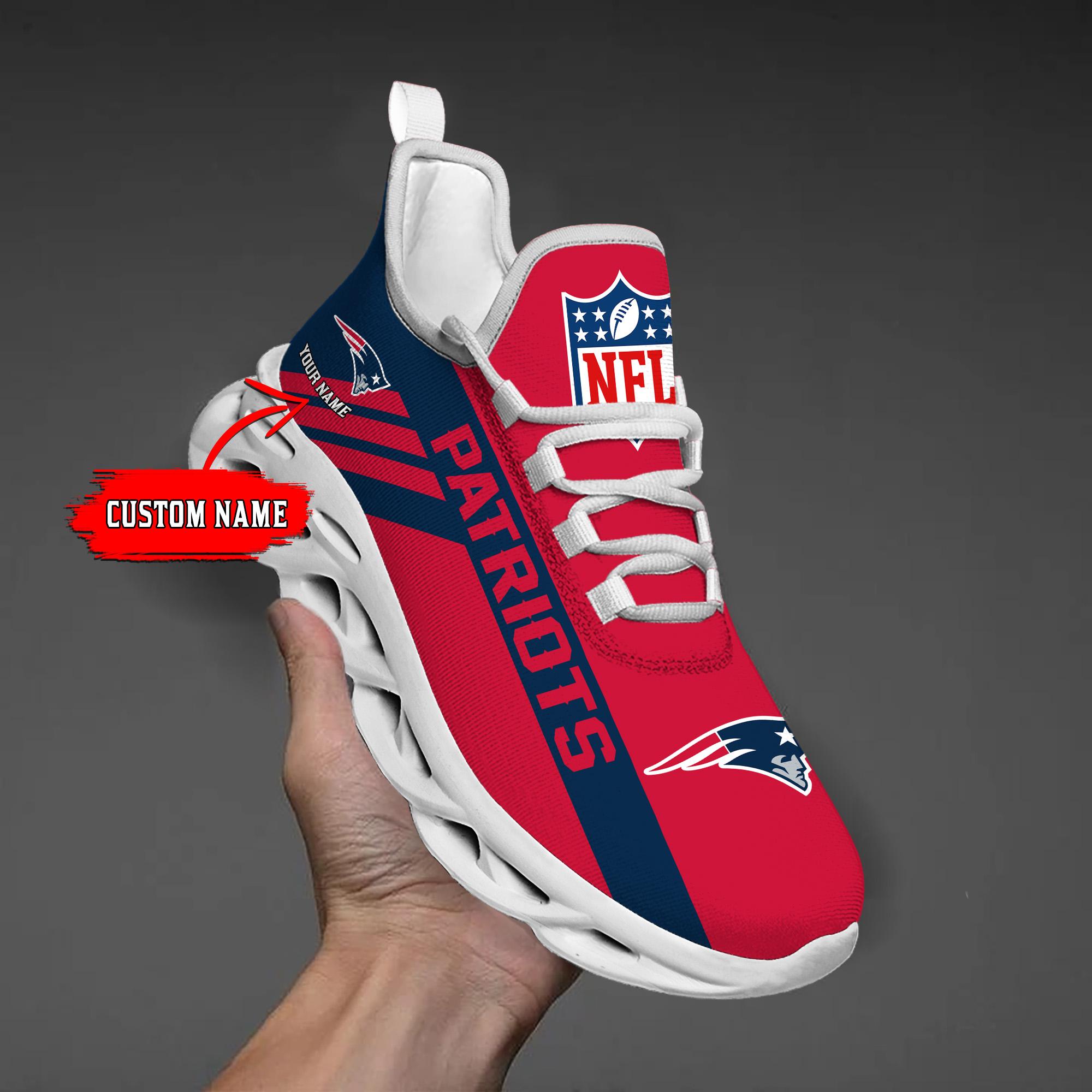 Personalized New England Patriots Max Soul Shoes Sneakers for Men And Women – NFL Football Fan Shoes, Team Sneakers