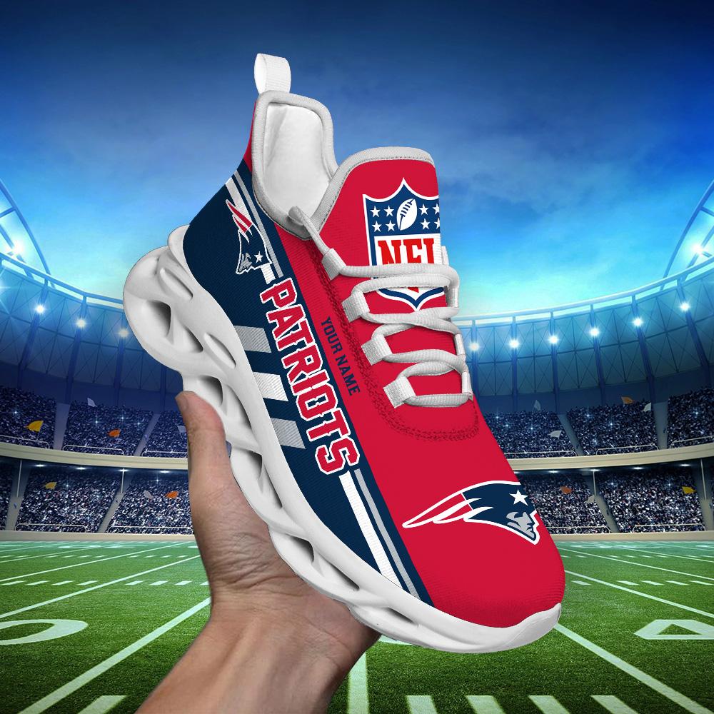 Personalized New England Patriots Max Soul Shoes Sneakers for Men And Women – NFL Football Fan Shoes, Team Sneakers