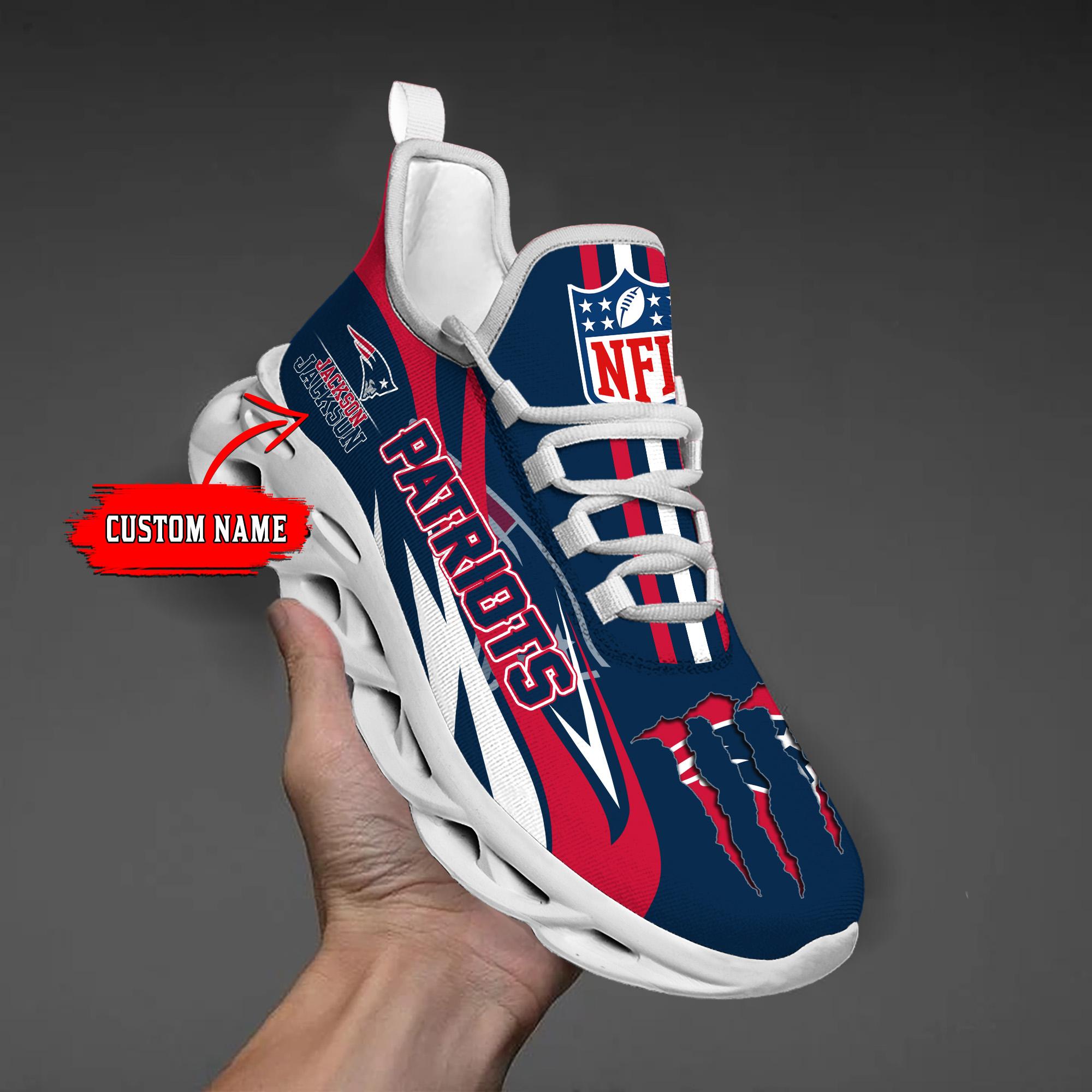 Personalized New England Patriots Max Soul Shoes Sneakers for Men And Women – NFL Football Fan Shoes, Team Sneakers