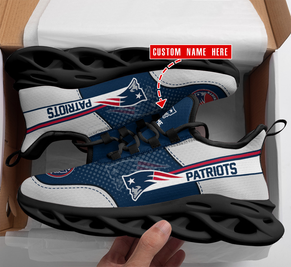 Personalized New England Patriots Max Soul Shoes Sneakers for Men And Women – NFL Football Fan Shoes, Team Sneakers
