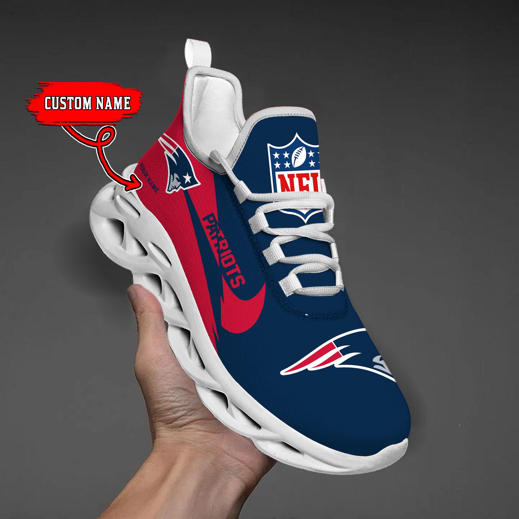 Personalized New England Patriots Max Soul Shoes Sneakers for Men And Women – NFL Football Fan Shoes, Team Sneakers