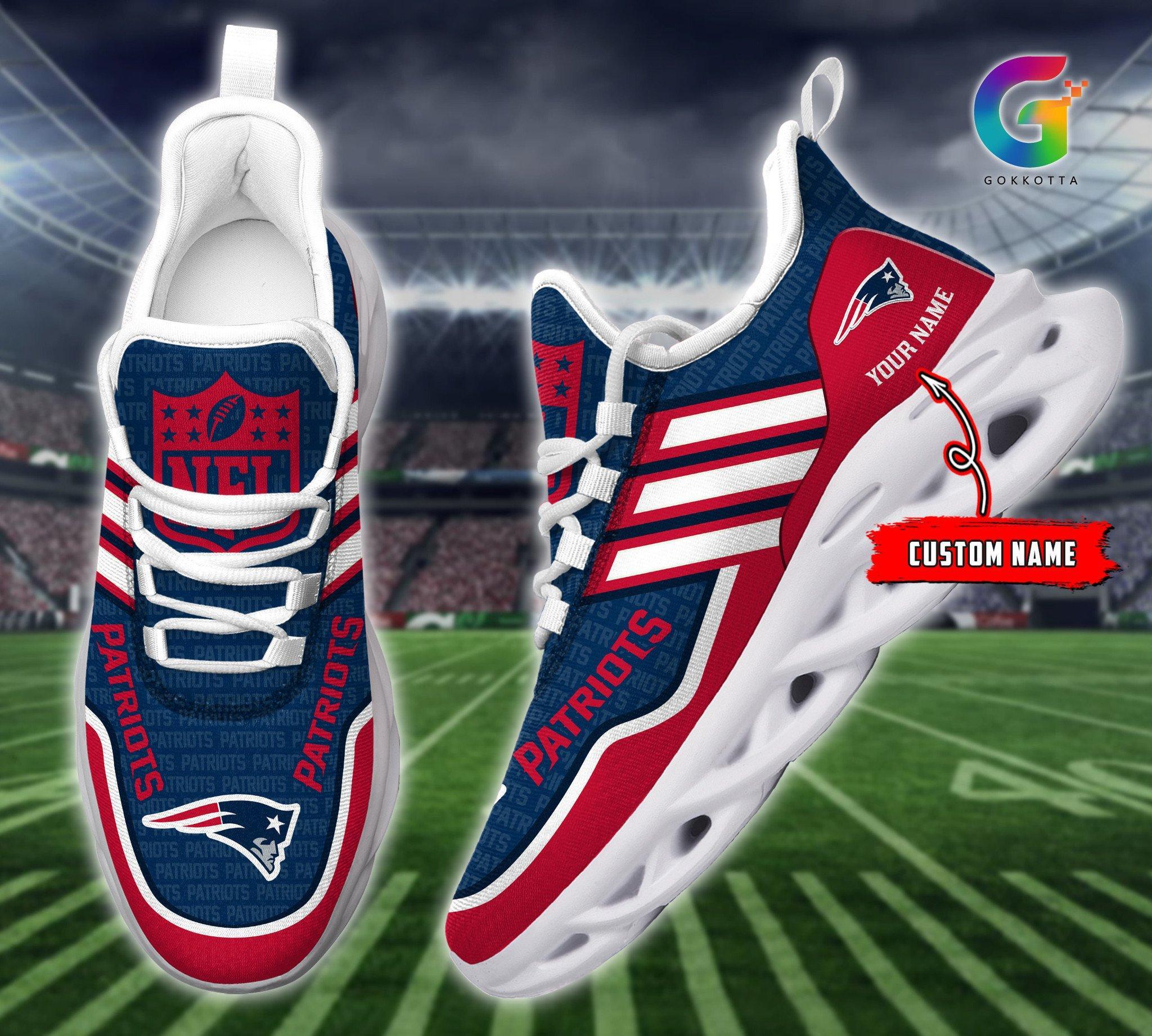 Personalized New England Patriots Max Soul Shoes Sneakers for Men And Women – NFL Football Fan Shoes, Team Sneakers