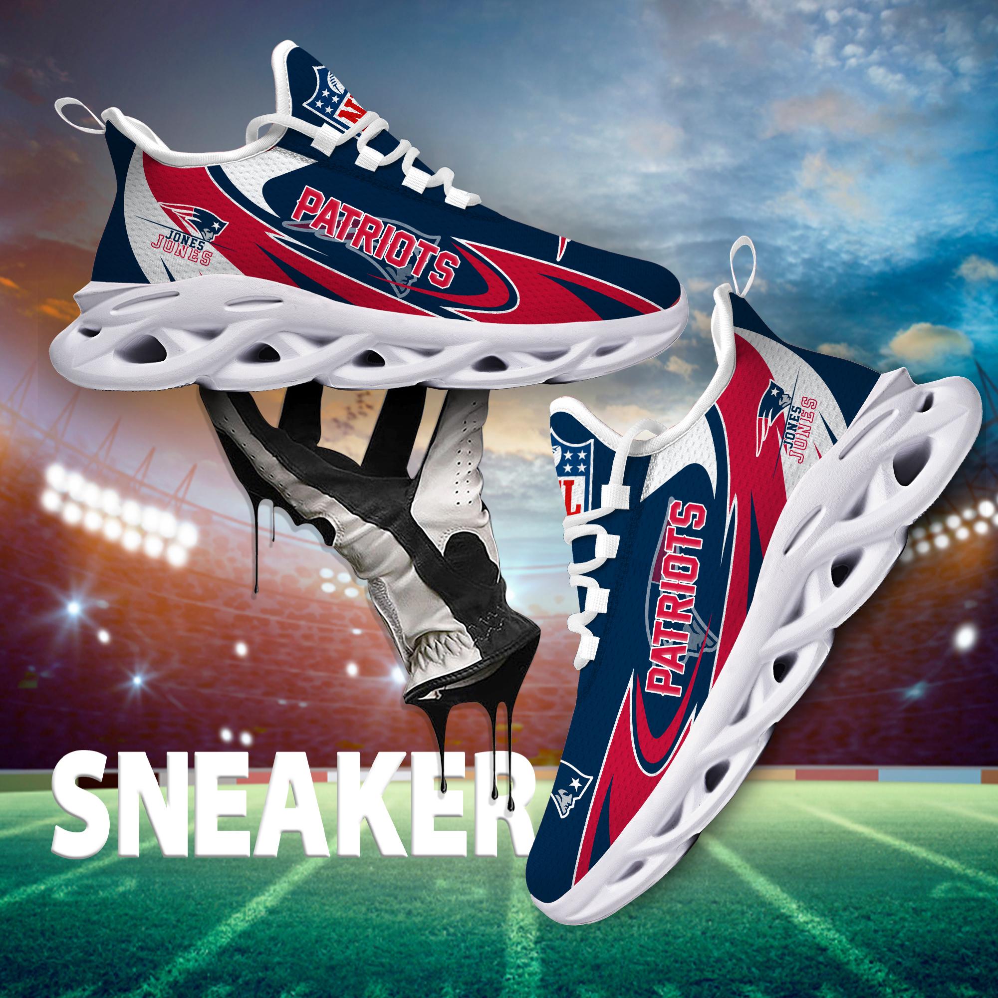 Personalized New England Patriots Max Soul Shoes Sneakers for Men And Women – NFL Football Fan Shoes, Team Sneakers